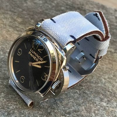 Light Blue Distressed Canvas Strap