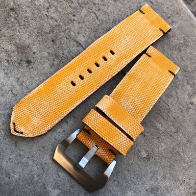 Yellow Distressed Canvas Strap