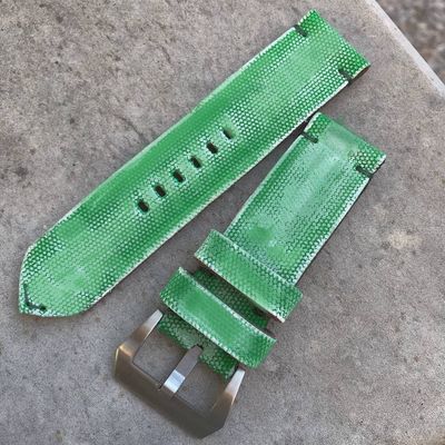 Apple Green Distressed Canvas Strap