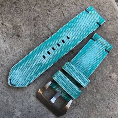 Turquoise Distressed Canvas Strap