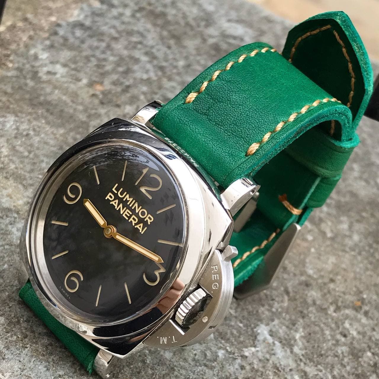 Green Horween Cowhide Strap