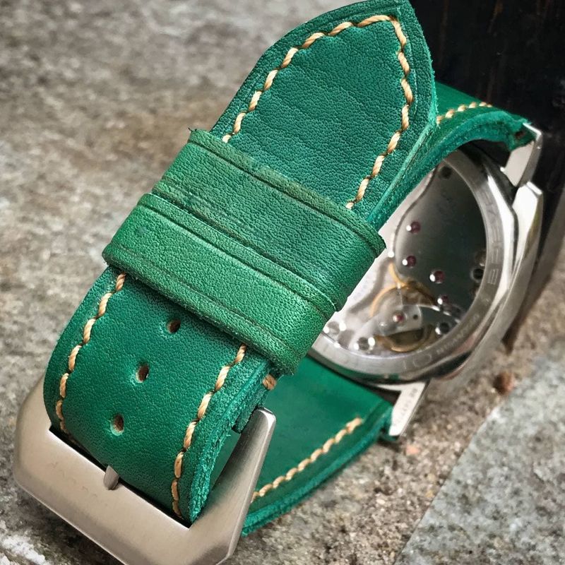 Green Horween Cowhide Strap