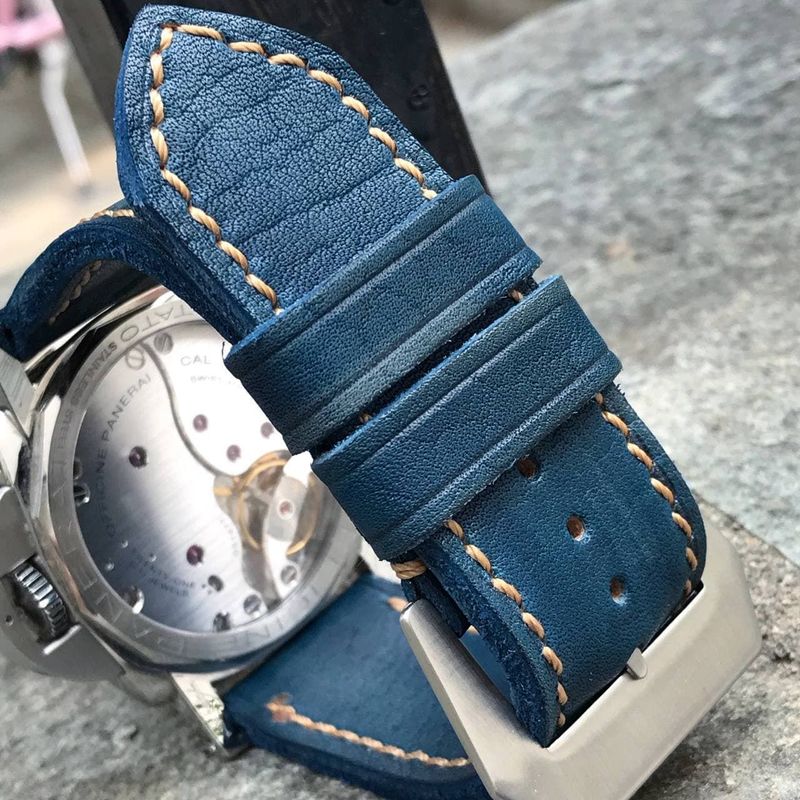 Blue Horween Cowhide Strap