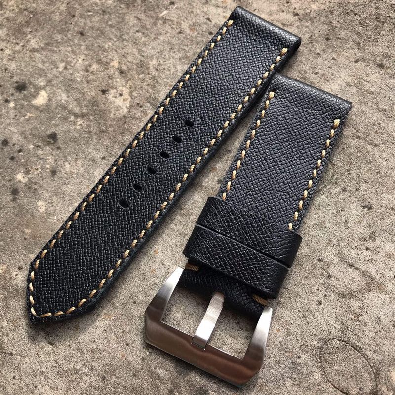 Saffiano Black Leather Strap