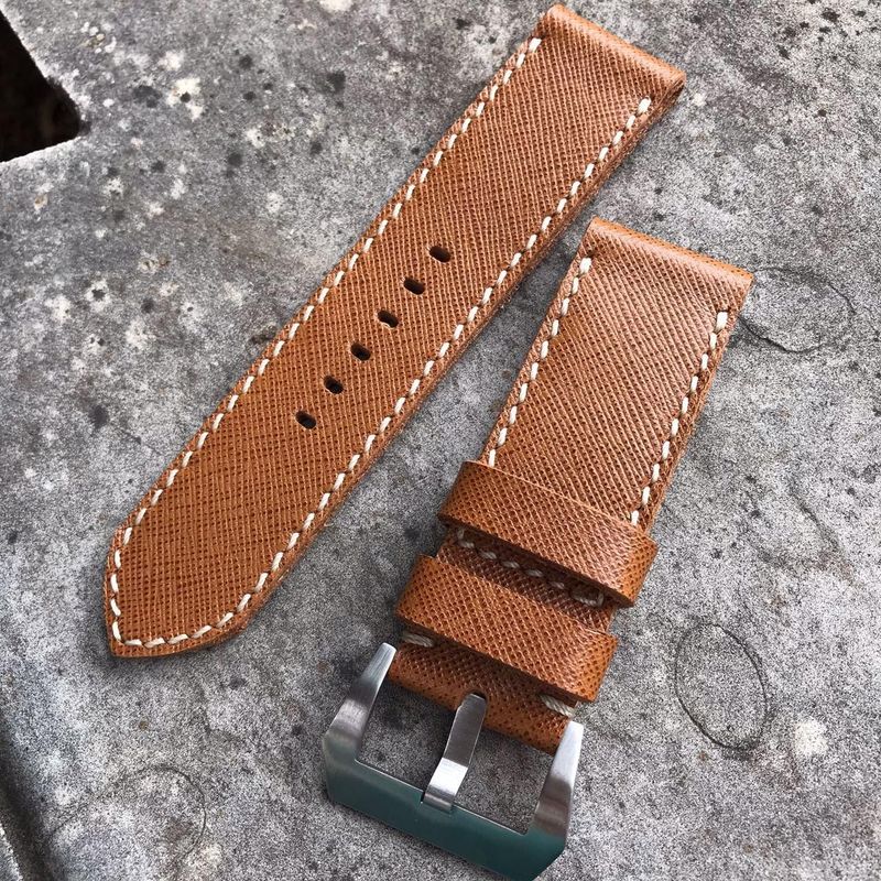 Saffiano Tan Leather Strap