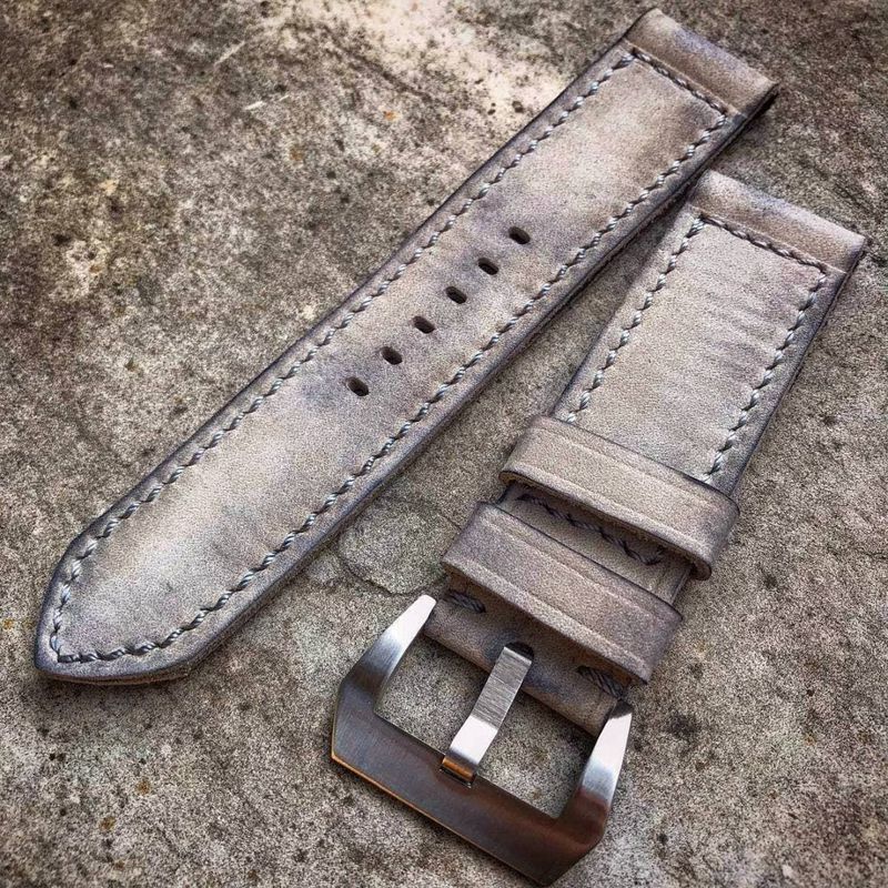 Buttero Gray Soft Leather Strap