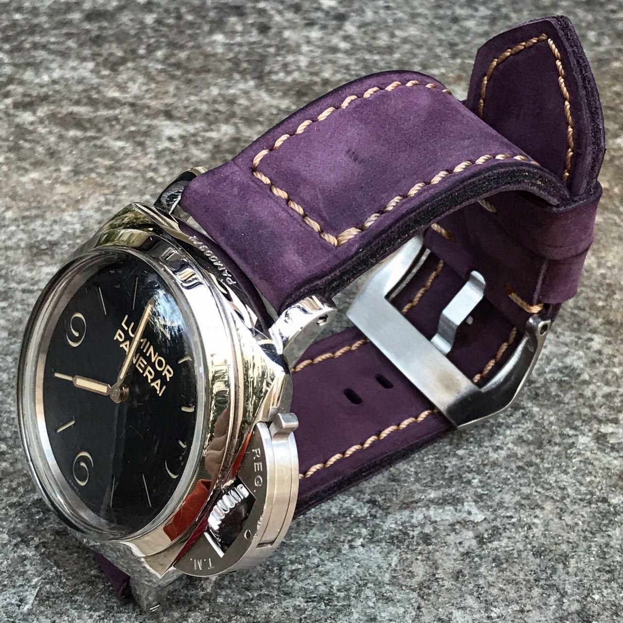 Buttero Purple Soft Leather Strap