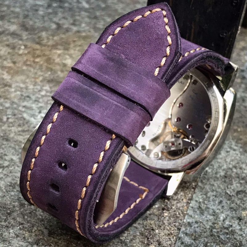 Buttero Purple Soft Leather Strap
