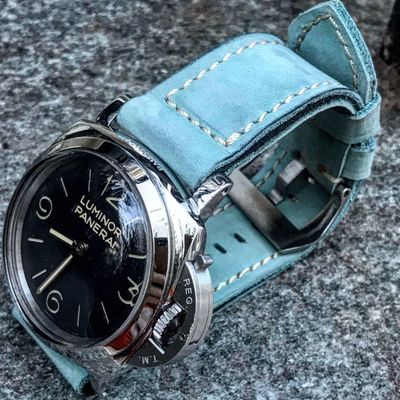 Buttero Pale Blue Soft Leather Strap