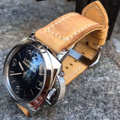 Buttero Pale Yellow Soft Leather Strap