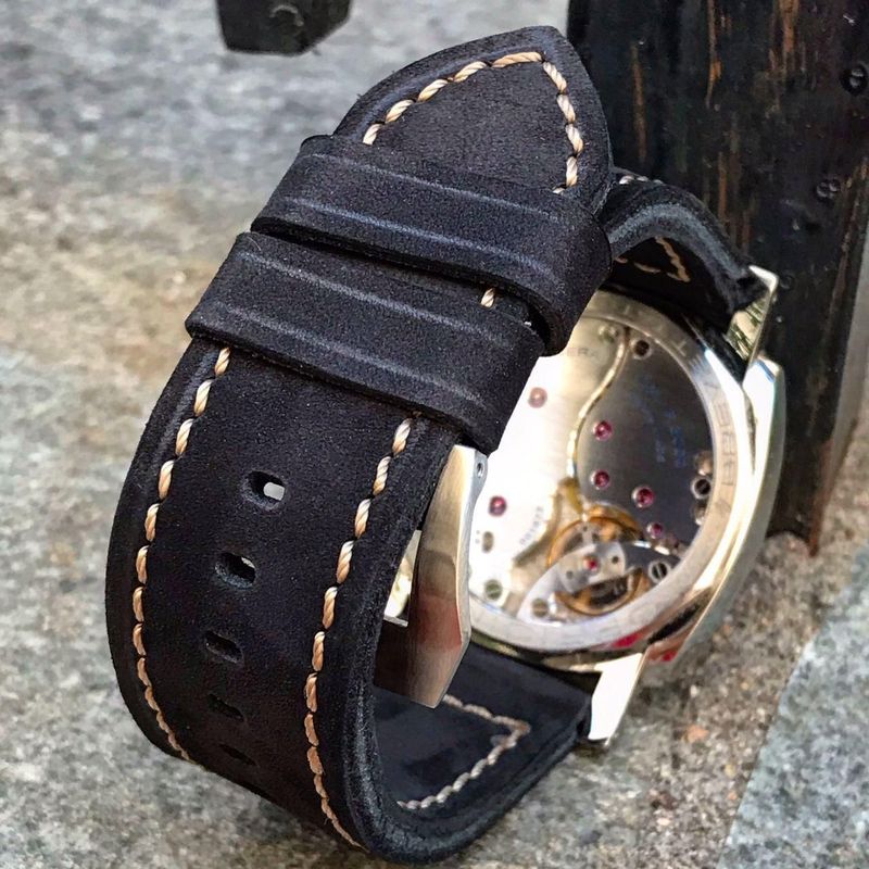 Buttero Black Soft Leather Strap