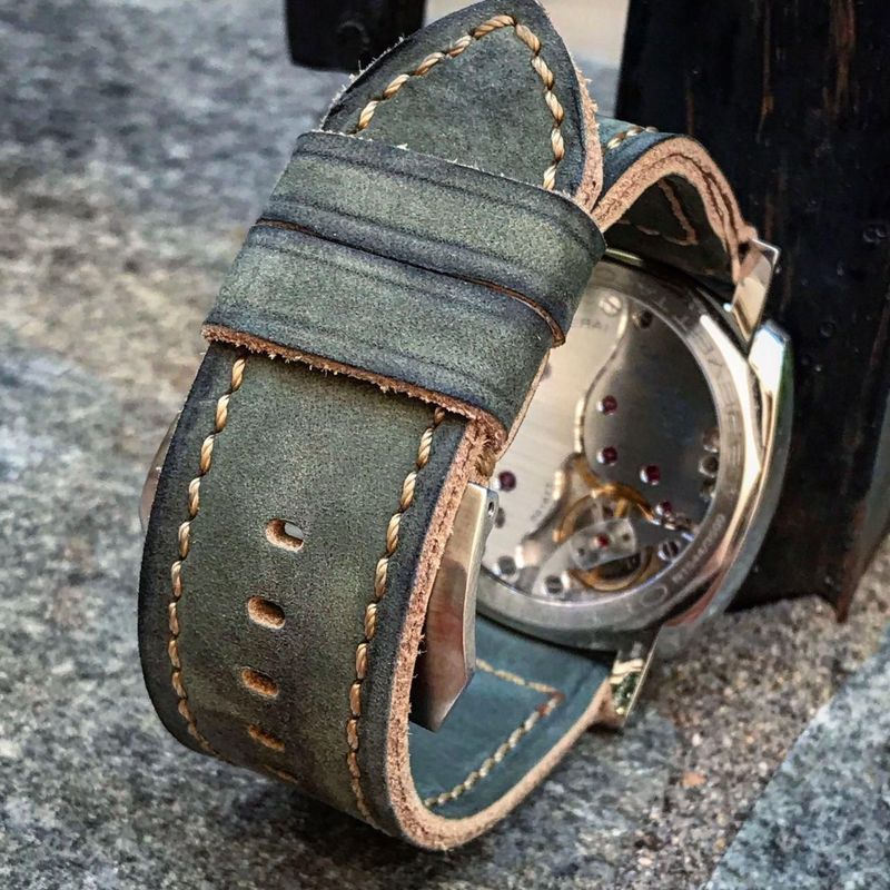 Buttero Green Soft Leather Strap
