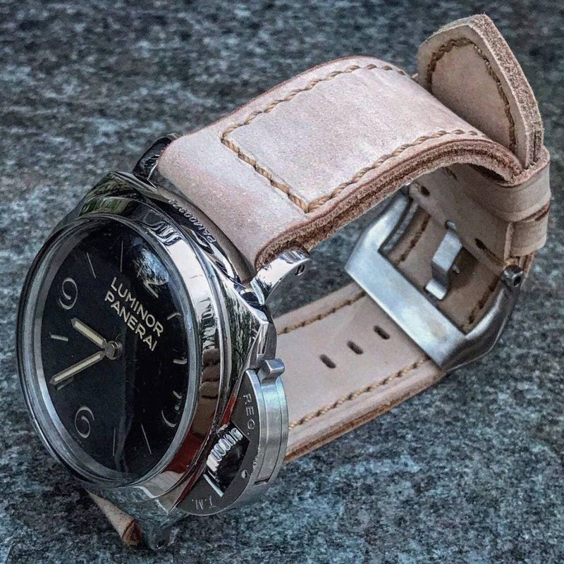 Buttero Cream Soft Leather Strap