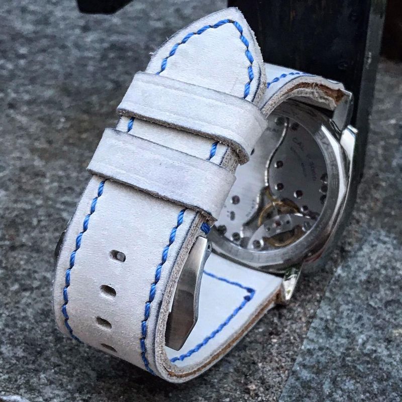 Buttero White Soft Leather Strap