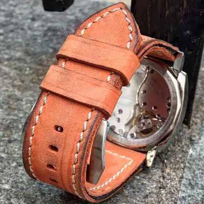 Buttero Orange Soft Leather Strap
