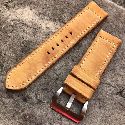 Buttero Pale Yellow Soft Leather Strap