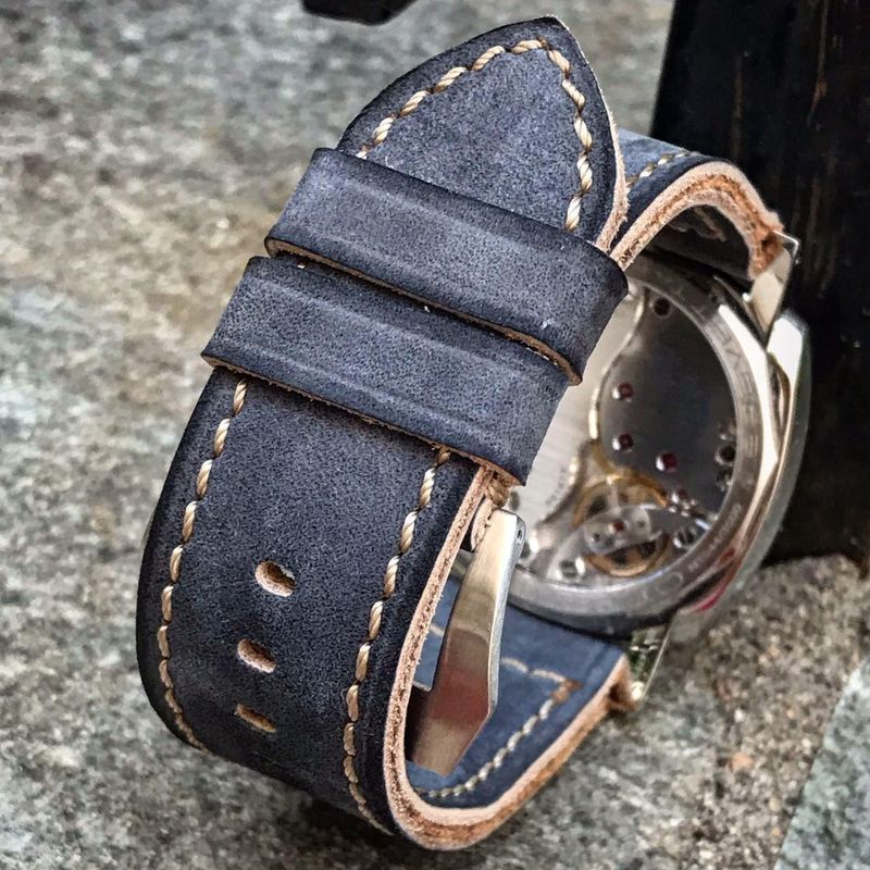 Buttero Space Blue Soft Leather Strap