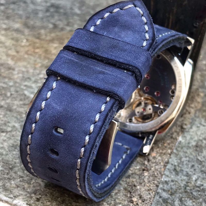 Buttero Blue Soft Leather Strap