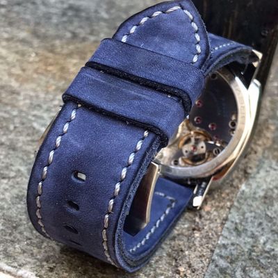 Buttero Blue Soft Leather Strap