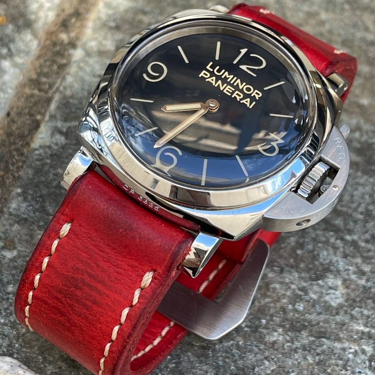 Red Cowhide Strap