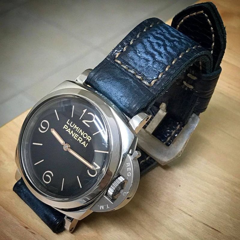 Blue Cowhide Strap