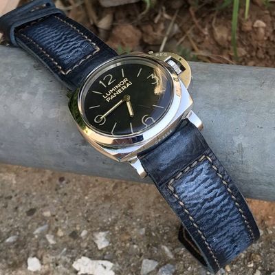 Blue Cowhide Strap
