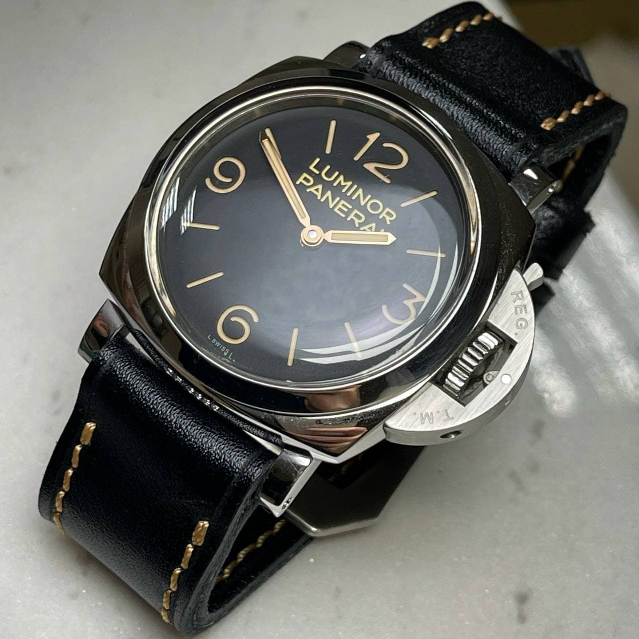 Jet Black Cowhide Strap