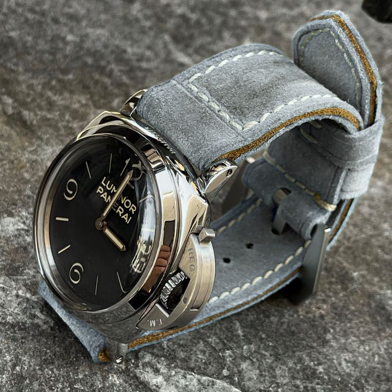 Light Gray Suede Leather Strap