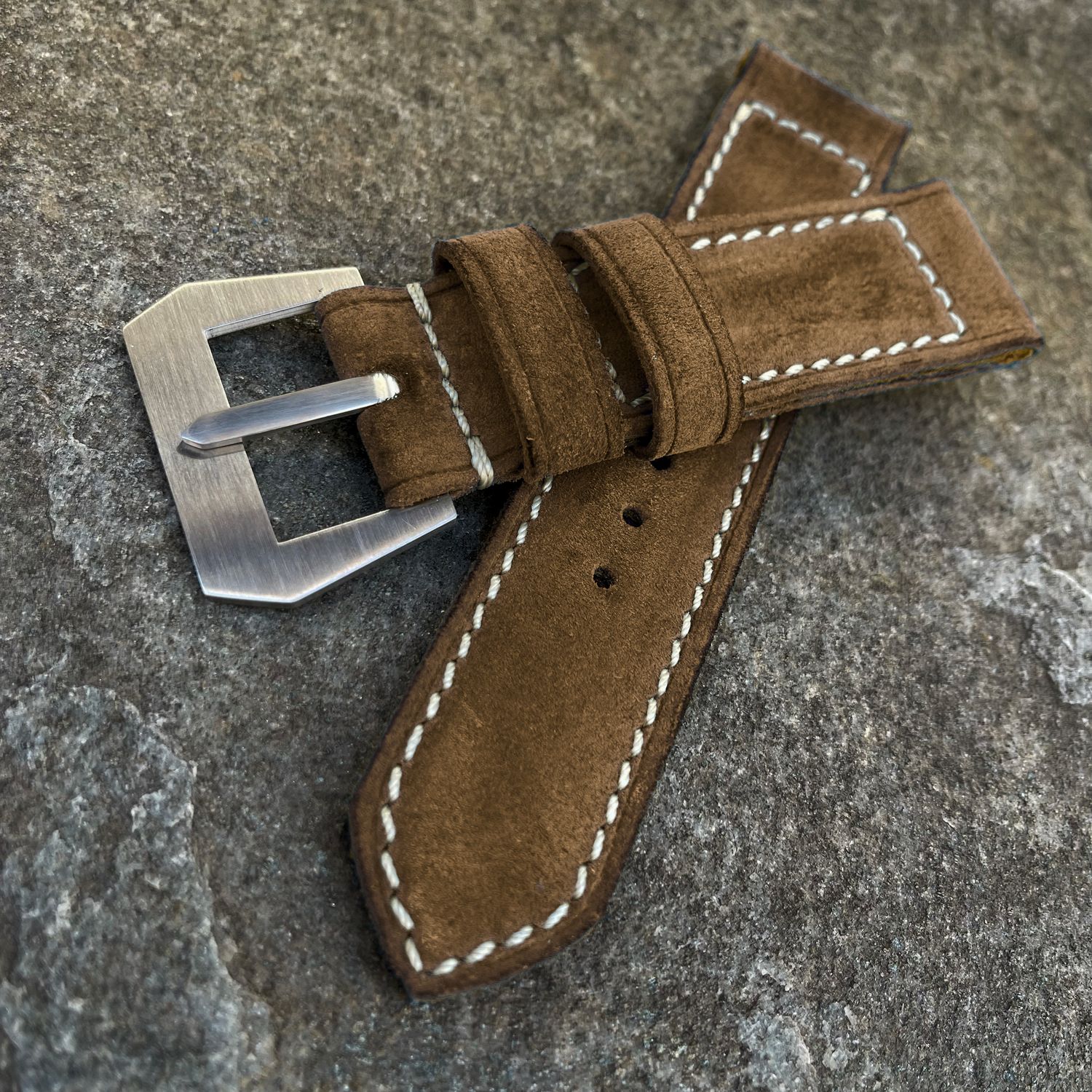 Light Brown Suede Leather Strap