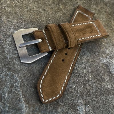 Light Brown Suede Leather Strap
