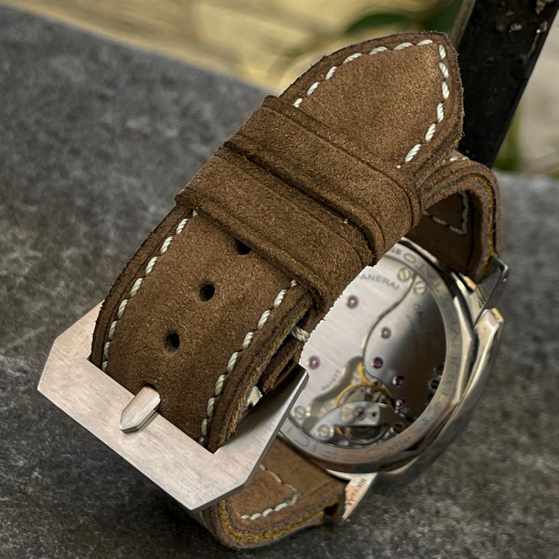 Light Brown Suede Leather Strap