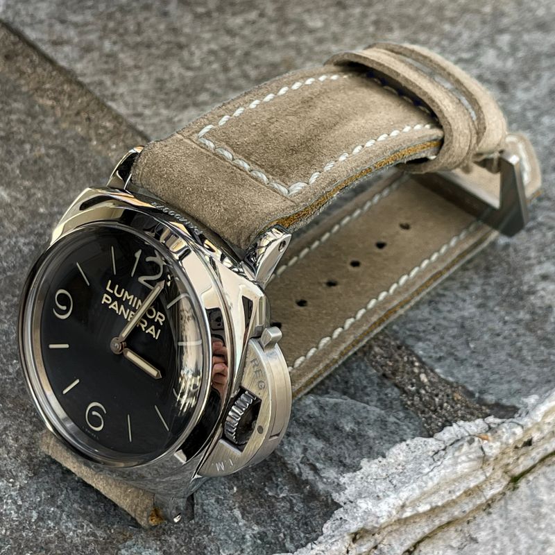 Beige Suede Leather Strap