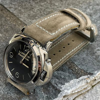 Beige Suede Leather Strap
