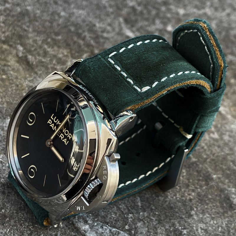 Green Suede Leather Strap
