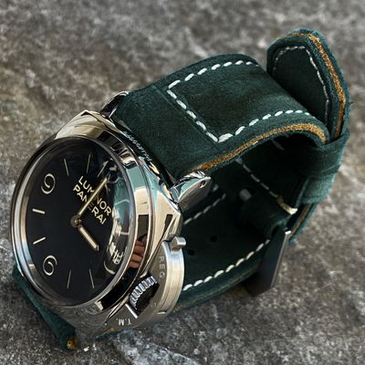 Green Suede Leather Strap