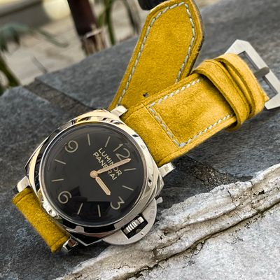 Yellow Suede Leather Strap