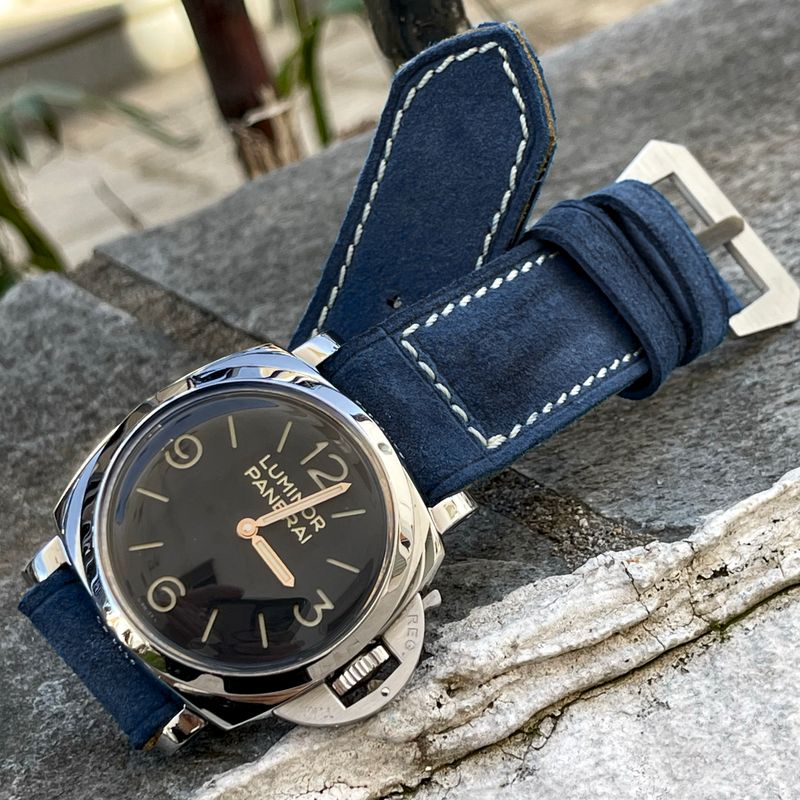 Yale Blue Suede Leather Strap