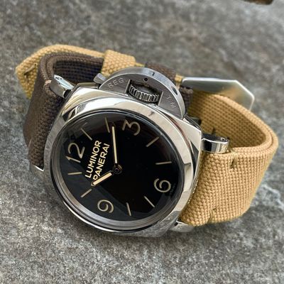 Brown / Sand Bicolore Canvas Strap