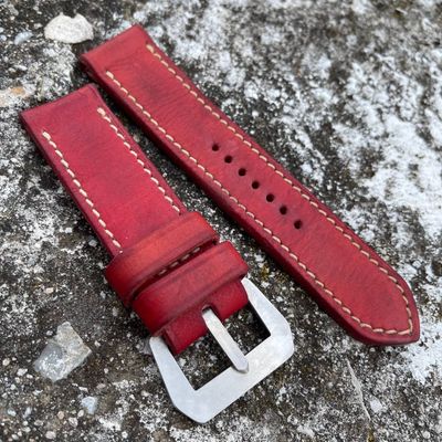 Red Cowhide Strap | 145/90mm – 26/26mm