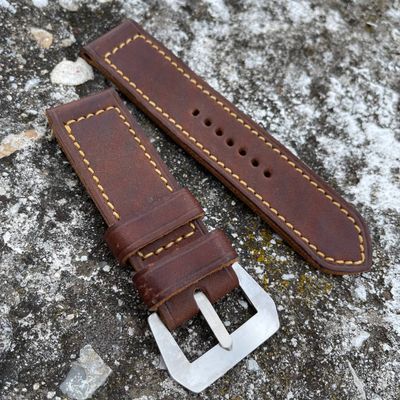Brown Horween Horsehide Strap | 140/90mm – 26/26mm