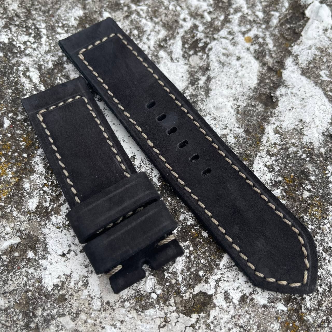 Buttero Black Soft Leather Strap | 140/85mm – 26/26mm