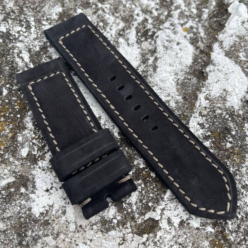 Buttero Black Soft Leather Strap | 140/85mm – 26/26mm
