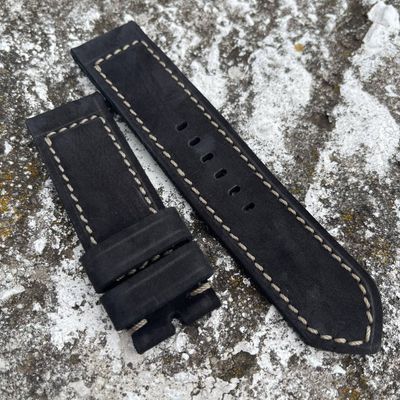 Buttero Black Soft Leather Strap | 140/85mm – 26/26mm