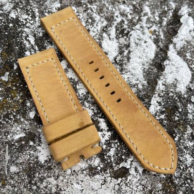 Buttero Pale Yellow Soft Leather Strap | 145/85mm – 26/26mm
