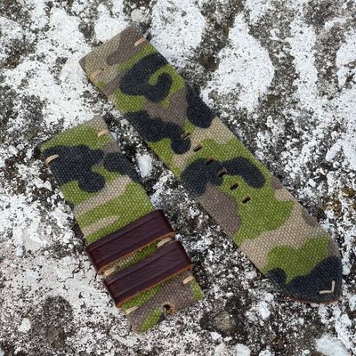Camouflage Leather Backed Canvas Strap | 135/80mm – 26/26mm