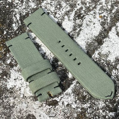 Light Green Rolled Canvas Strap | 135/85mm – 26/26mm