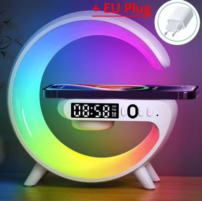 15W Wireless Charger with RGB Light, Speaker, TF Slot &amp; Phone Holder™