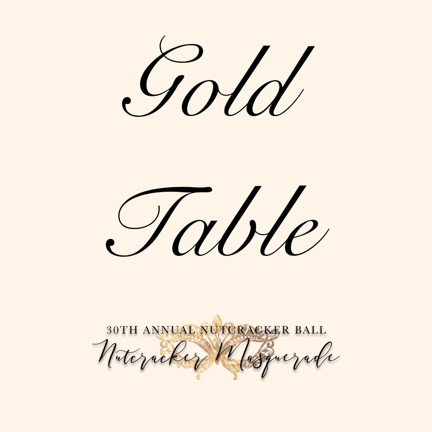 Gold Table