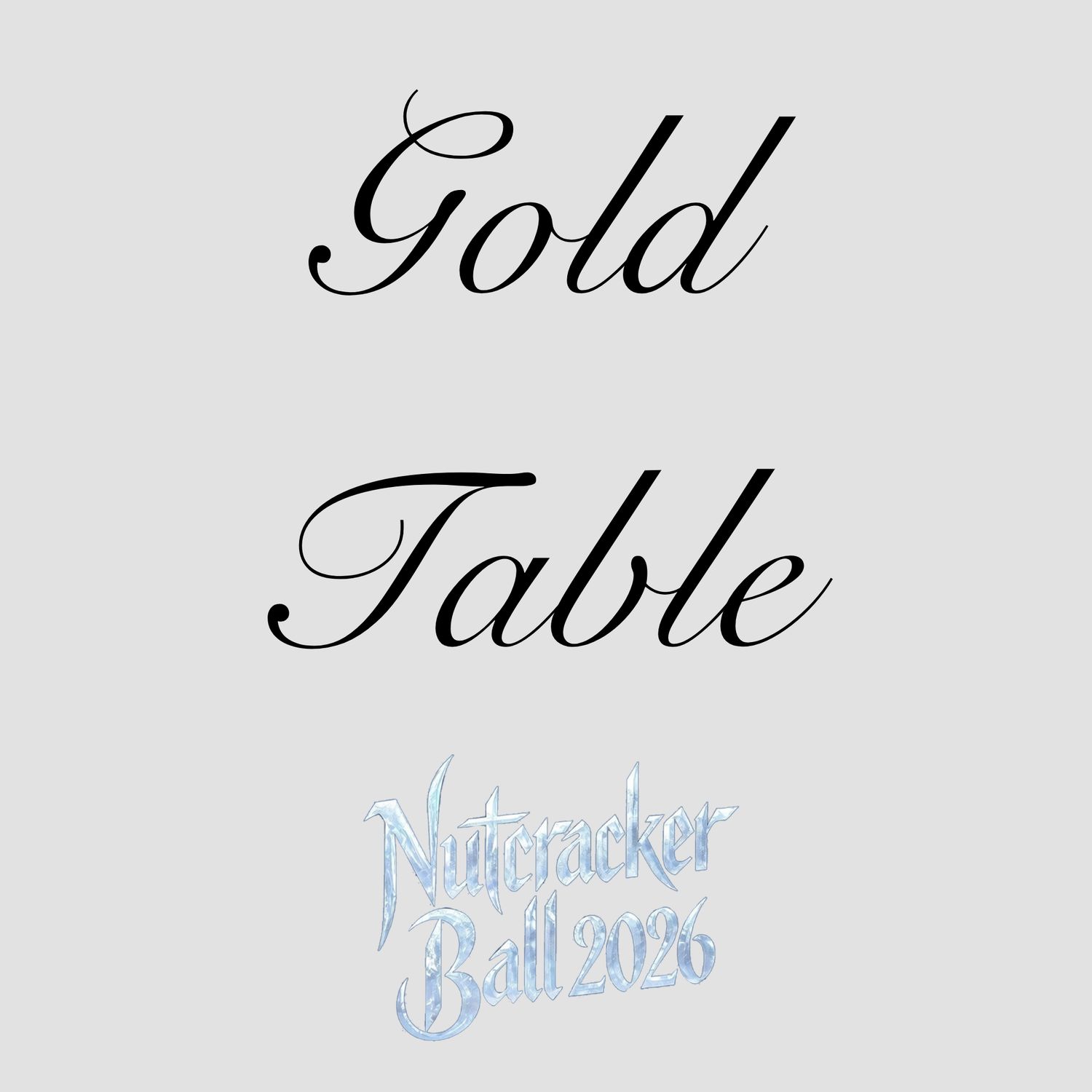 Gold Table