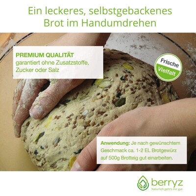 Brotgewürz 3x100g Set | Bayrische Art + Bayrische Art mit Kümmel + Mediterrane Art | Vielfalt &amp; Abwechslung
